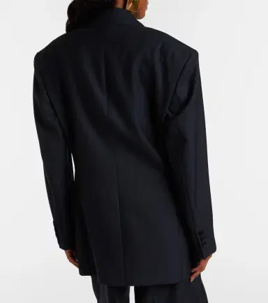 Versace Double-breasted oversized virgin wool blazer | Thumbnail 3 Versace Double-breasted oversized virgin wool blazer | Thumbnail 3