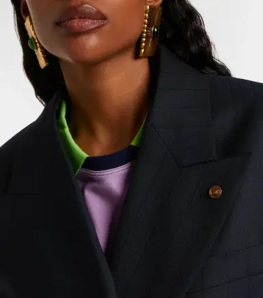 Versace Double-breasted oversized virgin wool blazer | Thumbnail 5 Versace Double-breasted oversized virgin wool blazer | Thumbnail 5