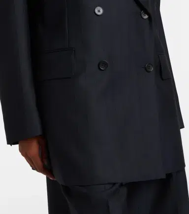 Versace Double-breasted oversized virgin wool blazer | Thumbnail 6 Versace Double-breasted oversized virgin wool blazer | Thumbnail 6