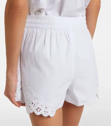Veronica Beard Vivaldi embroidered cotton shorts | Thumbnail 2 Veronica Beard Vivaldi embroidered cotton shorts | Thumbnail 2