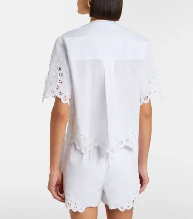 Veronica Beard Aleck embroidered cotton shirt | Thumbnail 5