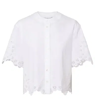 Veronica Beard Aleck embroidered cotton shirt | Thumbnail 1