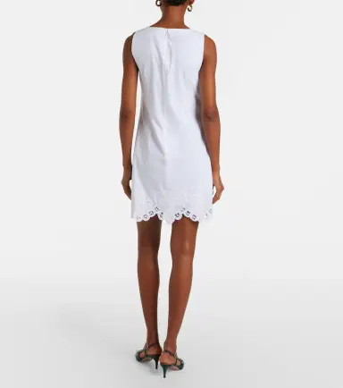 Veronica Beard Shanice embroidered cotton minidress | Thumbnail 3