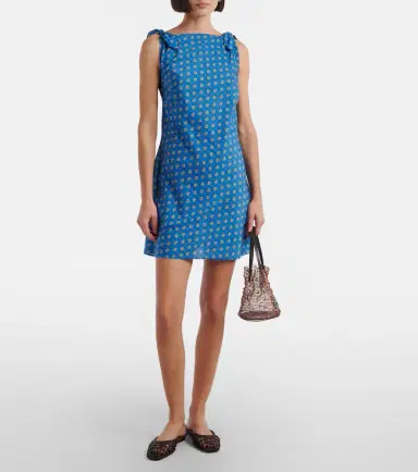 DÔEN Dôen Maltina cotton and silk minidress | Thumbnail 4