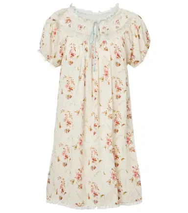 DÔEN Dôen Floral lace-trimmed cotton poplin minidress | Thumbnail 1
