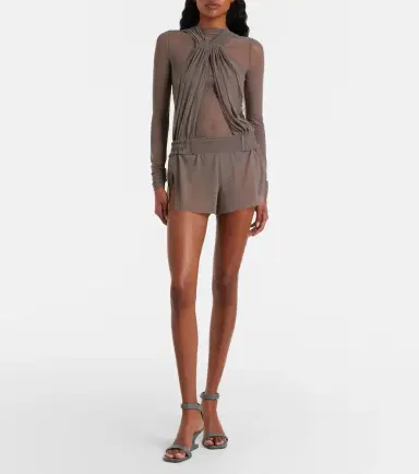 Rick Owens Temple sheer tulle top | Thumbnail 4
