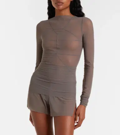 Rick Owens Temple sheer tulle top | Thumbnail 6