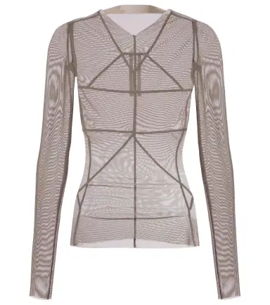Rick Owens Temple sheer tulle top | Thumbnail 1