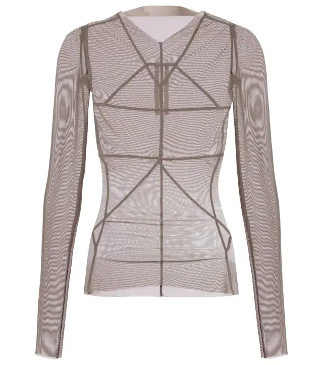 Temple sheer tulle top