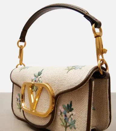 Valentino Garavani Locò Small embroidered top-handle bag | Thumbnail 2 Valentino Garavani Locò Small embroidered top-handle bag | Thumbnail 2