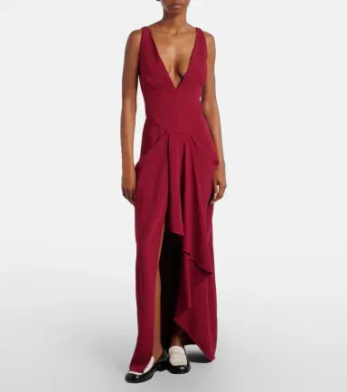 Givenchy Asymmetrical draped maxi dress | Thumbnail 5