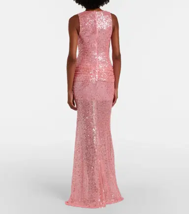 David Koma Sequined draped gown | Thumbnail 3