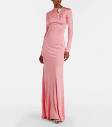 David Koma Embellished satin gown | Thumbnail 4