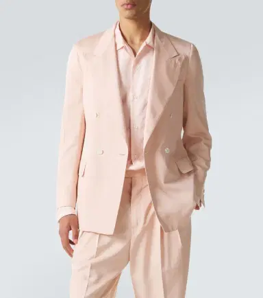 UMIT BENAN Richard double-breasted silk blazer | Thumbnail 3 UMIT BENAN Richard double-breasted silk blazer | Thumbnail 3