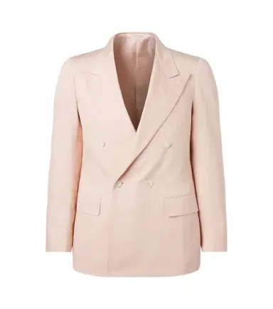 UMIT BENAN Richard double-breasted silk blazer | Thumbnail 1 UMIT BENAN Richard double-breasted silk blazer | Thumbnail 1