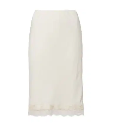Rohe Róhe Lace-trimmed satin slip skirt | Thumbnail 1 Rohe Róhe Lace-trimmed satin slip skirt | Thumbnail 1