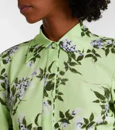 Emilia Wickstead Marione floral belted cotton shirt dress | Thumbnail 4