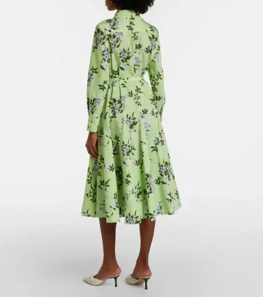 Emilia Wickstead Marione floral belted cotton shirt dress | Thumbnail 6