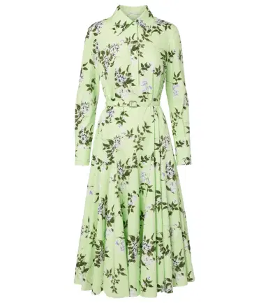 Emilia Wickstead Marione floral belted cotton shirt dress | Thumbnail 1
