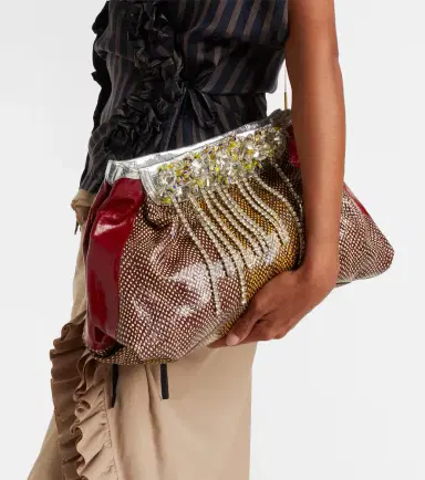 Dries Van Noten Blossom Small patent leather crossbody bag | Thumbnail 5 Dries Van Noten Blossom Small patent leather crossbody bag | Thumbnail 5