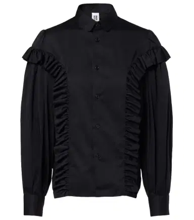 Noir Kei Ninomiya Ruffled cotton shirt | Thumbnail 1