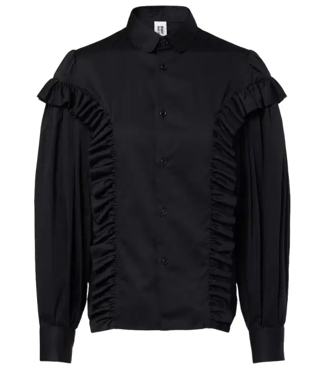 Ruffled cotton shirt