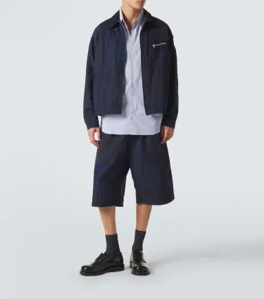 Comme des Garcons Homme Comme des Garçons Homme Cotton-blend blouson jacket | Thumbnail 3