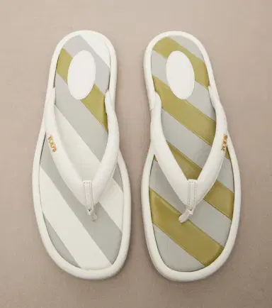 Tod's Striped leather thong sandals | Thumbnail 4 Tod's Striped leather thong sandals | Thumbnail 4