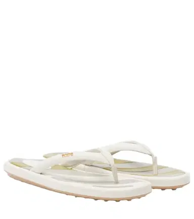Tod's Striped leather thong sandals | Thumbnail 1 Tod's Striped leather thong sandals | Thumbnail 1