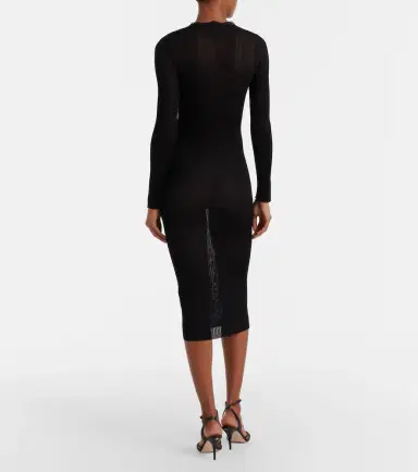 Valentino Ribbed-knit midi dress | Thumbnail 4