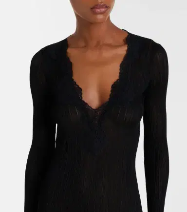 Valentino Ribbed-knit midi dress | Thumbnail 5