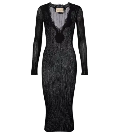 Valentino Ribbed-knit midi dress | Thumbnail 1