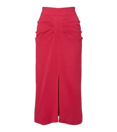 Valentino Gathered crêpe pencil skirt | Thumbnail 1 Valentino Gathered crêpe pencil skirt | Thumbnail 1
