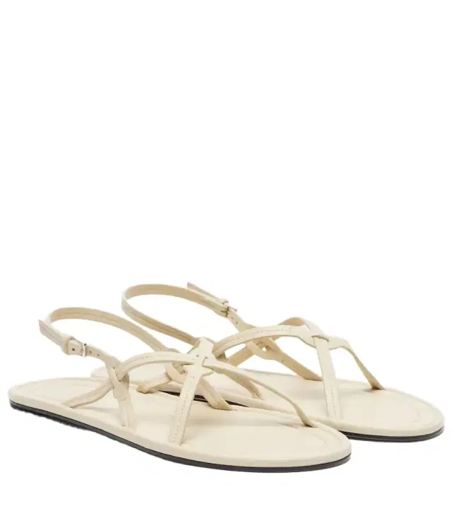 The Row Malick Strap leather sandals