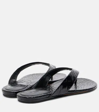 Le Monde Béryl Le Monde Béryl Croc-effect leather thong sandals | Thumbnail 4 Le Monde Béryl Le Monde Béryl Croc-effect leather thong sandals | Thumbnail 4