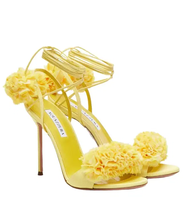 Aquazzura Cherry Kiss appliqué sandals
