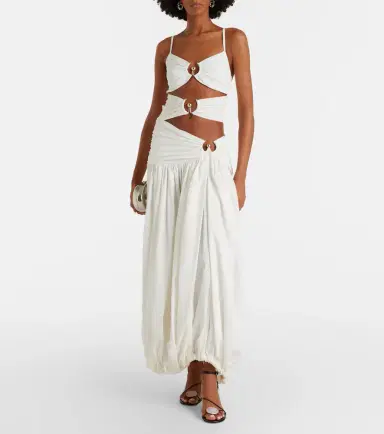 Christopher Esber Orbit cutout ruched jersey maxi dress | Thumbnail 3