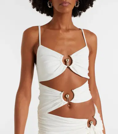 Christopher Esber Orbit cutout ruched jersey maxi dress | Thumbnail 5