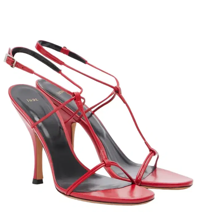 JUDE Mixer leather slingback sandals
