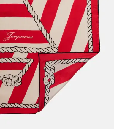Jacquemus Bateau Corde printed silk scarf | Thumbnail 2
