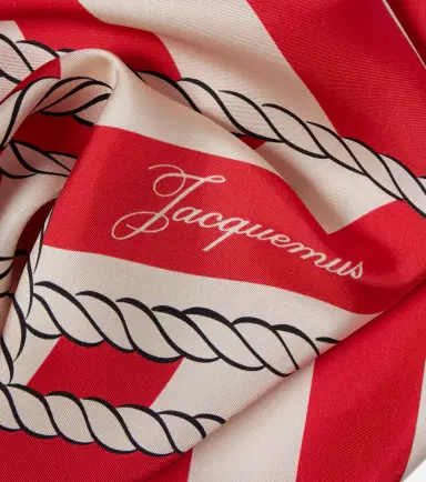 Jacquemus Bateau Corde printed silk scarf | Thumbnail 3