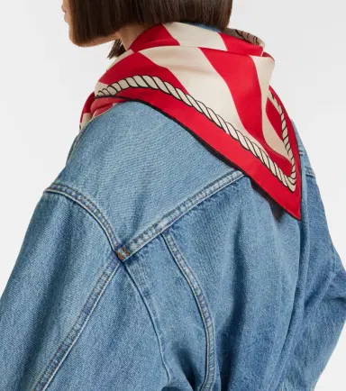 Jacquemus Bateau Corde printed silk scarf | Thumbnail 4
