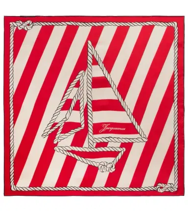 Jacquemus Bateau Corde printed silk scarf | Thumbnail 1