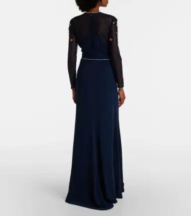 Costarellos Embellished lace-trimmed gown | Thumbnail 6 Costarellos Embellished lace-trimmed gown | Thumbnail 6