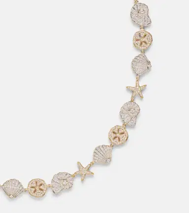 Sydney Evan Sea Life 14kt gold necklace with diamonds | Thumbnail 2 Sydney Evan Sea Life 14kt gold necklace with diamonds | Thumbnail 2