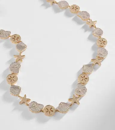 Sydney Evan Sea Life 14kt gold necklace with diamonds | Thumbnail 6 Sydney Evan Sea Life 14kt gold necklace with diamonds | Thumbnail 6