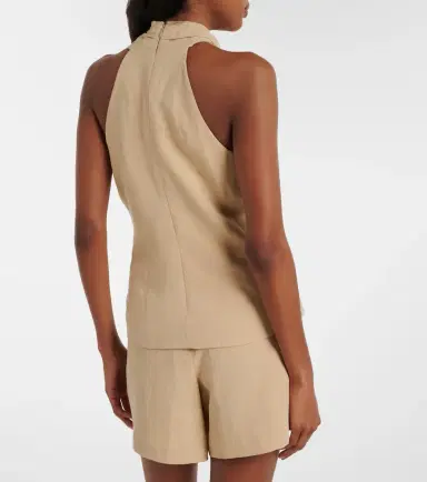 Veronica Beard Pacey halterneck top | Thumbnail 3 Veronica Beard Pacey halterneck top | Thumbnail 3