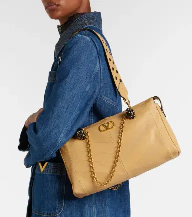 Valentino Garavani Panthea VLogo leather shoulder bag | Thumbnail 5 Valentino Garavani Panthea VLogo leather shoulder bag | Thumbnail 5