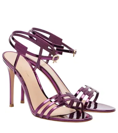 Gianvito Rossi Metallic leather sandals | Thumbnail 1 Gianvito Rossi Metallic leather sandals | Thumbnail 1