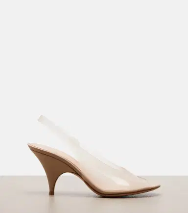 Gianvito Rossi Leather-trimmed slingback sandals | Thumbnail 2